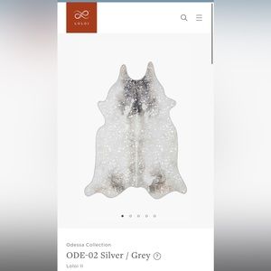 LOLOI ll ODE-02 Silver / Grey rug size 3”10”x5’